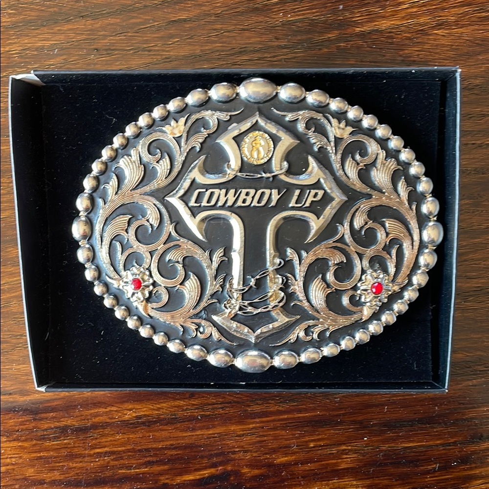 Cowboy Up Western Belt Buckle